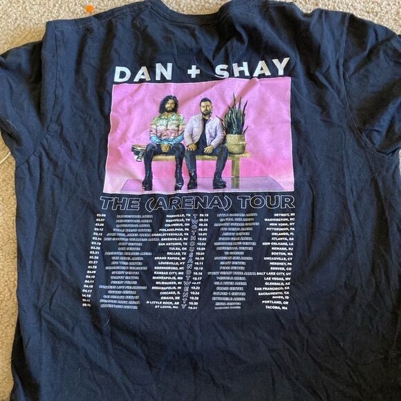 Mens Unisex Dan + Shay Band Music Concert Arena Tour Tshirt - Picture 3 of 4